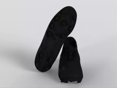 Adidas Predator Accuracy 4 Flexible Ground Black Soccer Low-poly 3D model