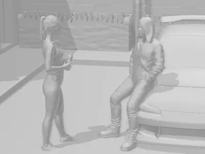 STARBUCKS DIORAMA 1   64 3D print model