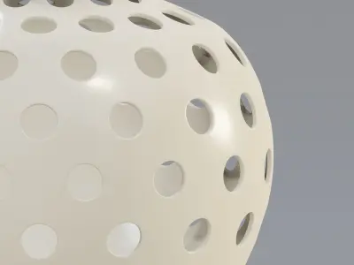 Arabic Pierced Ceramic Lantern 3D model