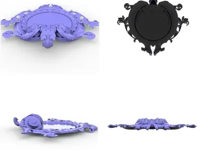 ProArt - Decor frame element 01  3D model