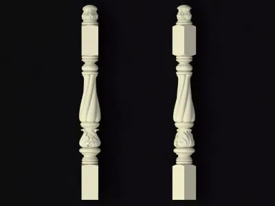 antique baluster 3D model get