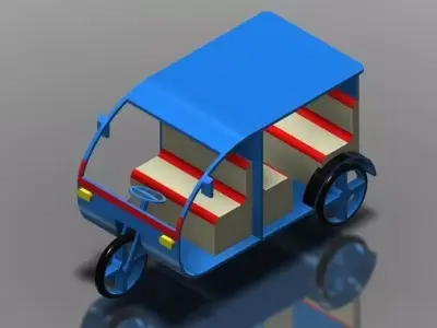 Smart Three Wheeler 2 Free 3D model