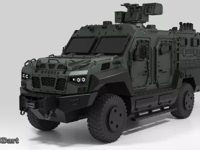 GYURZA  Tactical MRAP Vehicle 3D print model