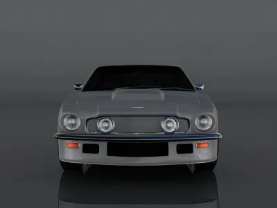 Aston Martin Vantage 1977 Low-poly 3D model