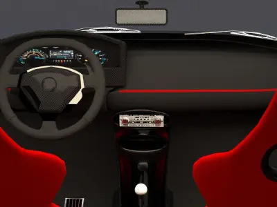 fm modfycar white 3D model