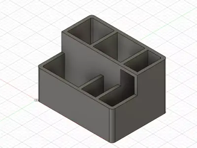 Almacenador con distintos compartimentos 3D print model
