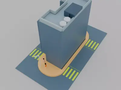 Hong Kong Building Pack 3 Low-poly 3D model