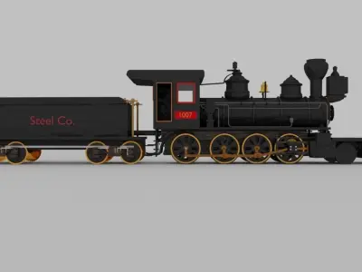 Steam engine  3D model by anonymous014