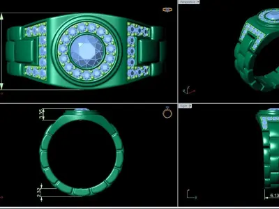 mens ring 3D print model