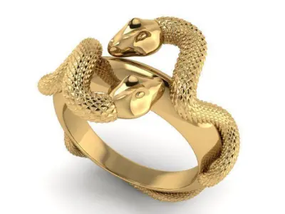 Snake Ring 3D print model