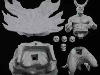 Demon 3D print model