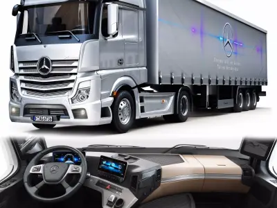 Benz new actros 3D model