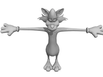 cat tom cartoon 3d model 3D model