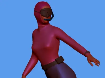 skin scuba 7 3D print model