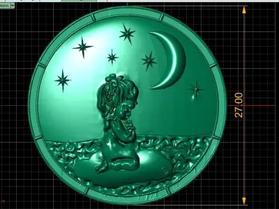 Child Pendant 3D print model