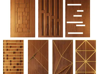 Modern Door collection 3D model