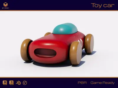 toy car Low-poly 3D model by My-Asset