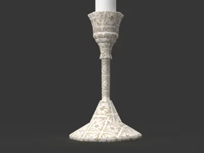 Candle Holder Low-poly 3D model shop