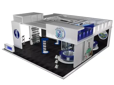 Booth Exhibition Stand a390b  3D model