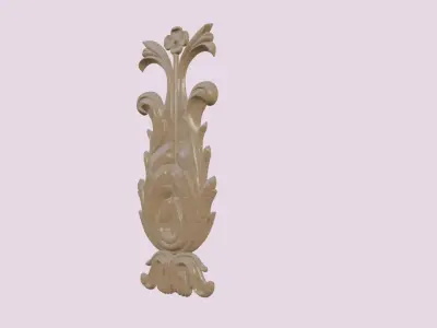 Flower For Wood Carving 3D print model