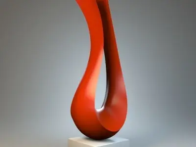 Sculpture Harp P 3D print model