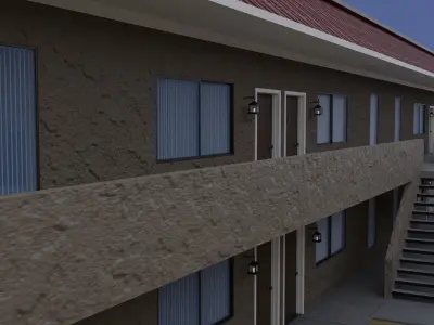 Apartment Building With 32 Complete Apartments 3D model