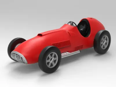 Ferrari 375 F1 Low-poly 3D model