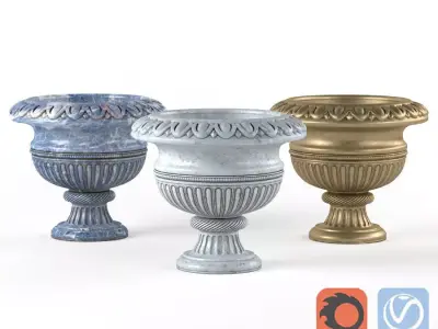 Decorative vase for a flower pot Flowerpot 3D model