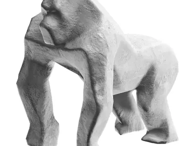  Gorilla Low-poly 3D model