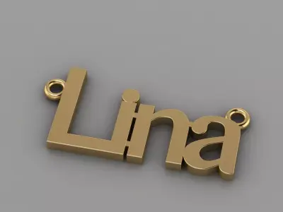 Lina Pendant Free 3D print model