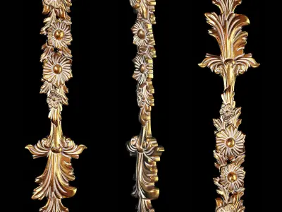 Classic carved 045 3D model