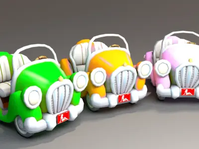 Toon Car Low-poly 3D model buy
