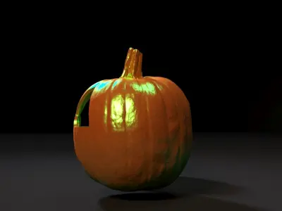 Radioactive pumpkin 3D print model