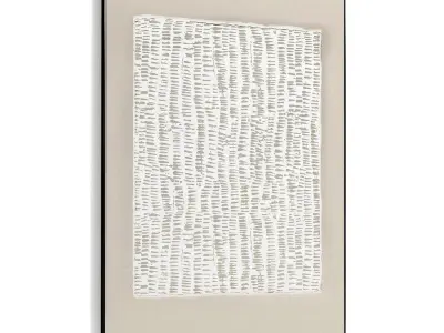 Plaster Two Photo Frame 522 Low-poly 3D model