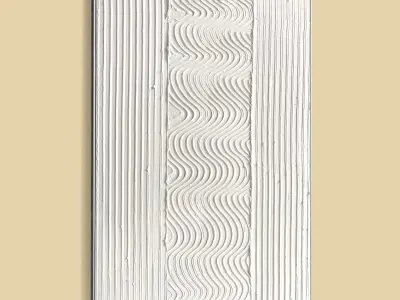 Plaster Two Photo Frame 375 Low-poly 3D model