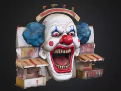 Carnival of Whimsy Low-poly 3D model