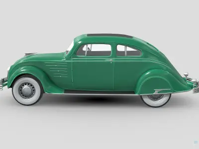 Chrysler Imperial Airflow 1934 Low-poly 3D model