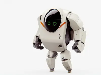 NEXT GEN BOT  Rigged for Unreal Engine - Unity - MIXAMO 3D model