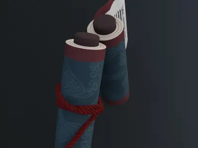  Naruto Water Scroll - Free 3D Printable Model - anime Free 3D print model