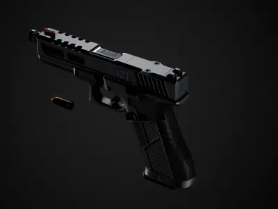 Ghost 9mm Low-poly 3D model