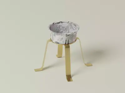 Planter marble candle holder Free 3D model