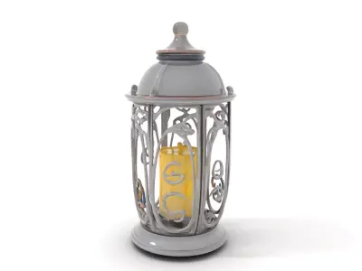 Wrought Iron Lantern model pack Low-poly 3D model