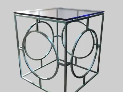 Glass Table 3D Model Collection