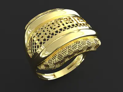 new rings lux designe ring 3D print model