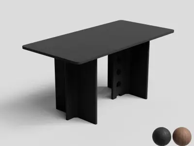 Rectangular Dining Table 3D model