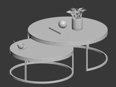 Kanta Nested Coffee Tables Boydblue 3D model