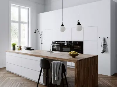 White Kitchen by Kvik 3D model
