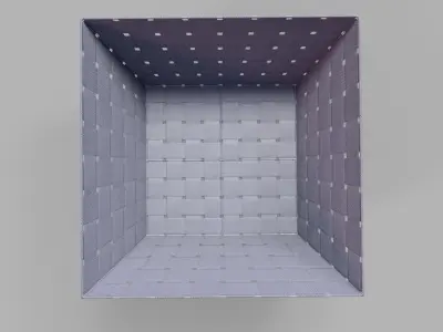 Fabric Basket Low-poly 3D model