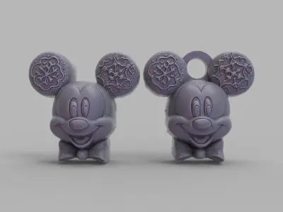 micky mouse cookie treedecor  3D print model