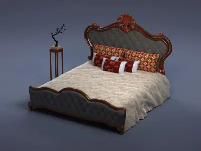 cabinet cabinet wardrobe sofa bed table bookshelve 3D model